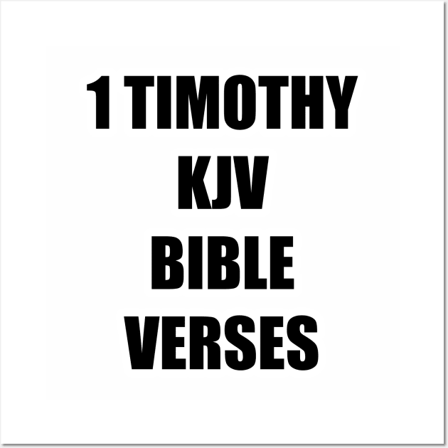 1 Timothy KJV Bible Verses Wall Art by Holy Bible Verses